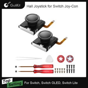 Aknes Gulikit NS40 Hall Joystick para substituição, Sem Vara Eletromagnética Deriva para Nintendo Switch, OLED