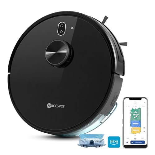 Neatsvor X600 Robo Aspirador com Mapeamento Inteligente, Varrer, Aspirar e Limpar, Acompanha Pano de Limpeza e Tanque de Água (110V/220V Bivolt)