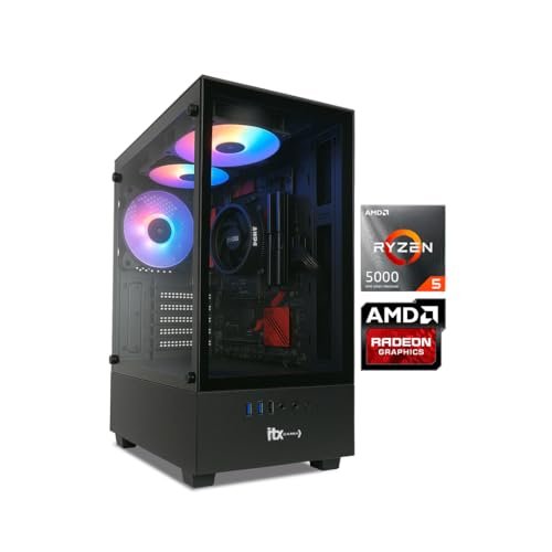 PC Gamer ITX Arena, Ryzen 5 5600G, Radeon™ Graphics Vega 7, 16GB Ram, SSD 480GB, Gabinete RGB