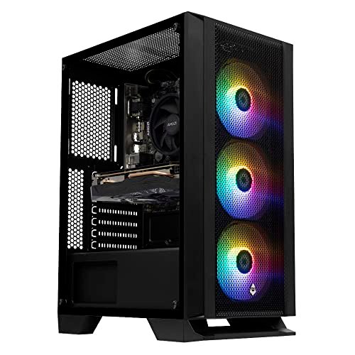 PC Gamer Mancer | AMD Ryzen 5 5500 | Placa de Vídeo RTX 4060 8GB | 16GB DDR4 | SSD 512GB M.2 | 600W 80 Plus