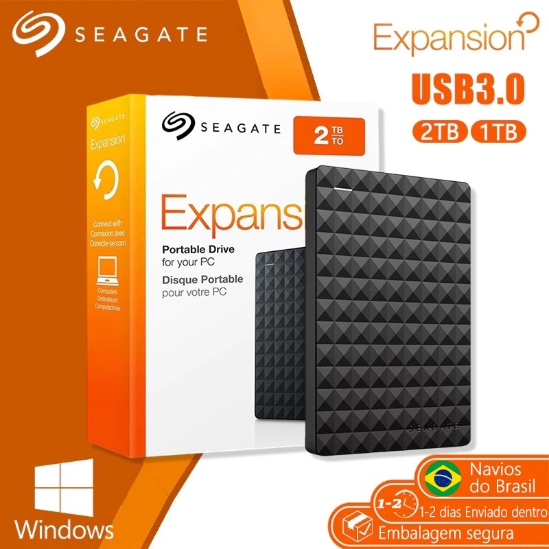 Seagate Disco Rígido Hd Externo Original Grande Capacidade 1 Tb 2 Tb 4 Tb Disco Rígido Portátil Usb 3.0 Hd Disco Rígido