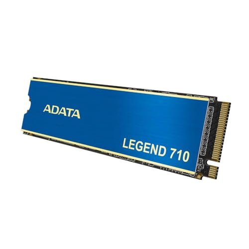SSD Adata Legend 710 256GB NVMe M.2 2280 (Leitura até 2100MB/s e Gravação até 1000MB/s)