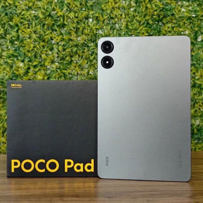 Tablet Xiaomi Poco Pad, tela de 12,1" c/ 256GB armazenamento e 8GB de memória RAM.