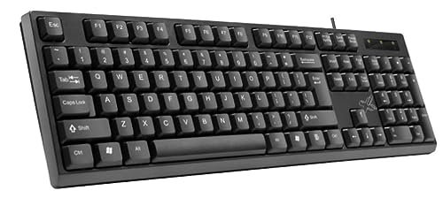 TECLADO UNIVERSITARIO COM FIO USB 2.0 PRETO