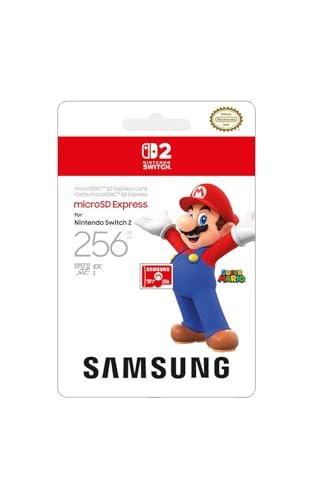 Cartão Samsung microSD Express para Nintendo Switch 2 de 256GB